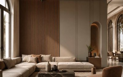 Décoration Murale Bicolore : Associer Couleurs, Textures et Profilés dans un Projet Haut de Gamme