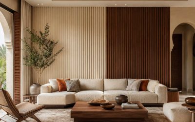 Mur d’Accent Moderne : Comment le Profil Mural Bicolore Transforme les Intérieurs Marocains